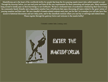 Tablet Screenshot of mantidforum.net